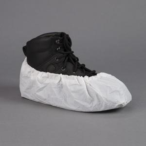 WHITE HEAVY DUTY CPE SHOE COVER 150PR/CS - Shoe & Boot  Covers